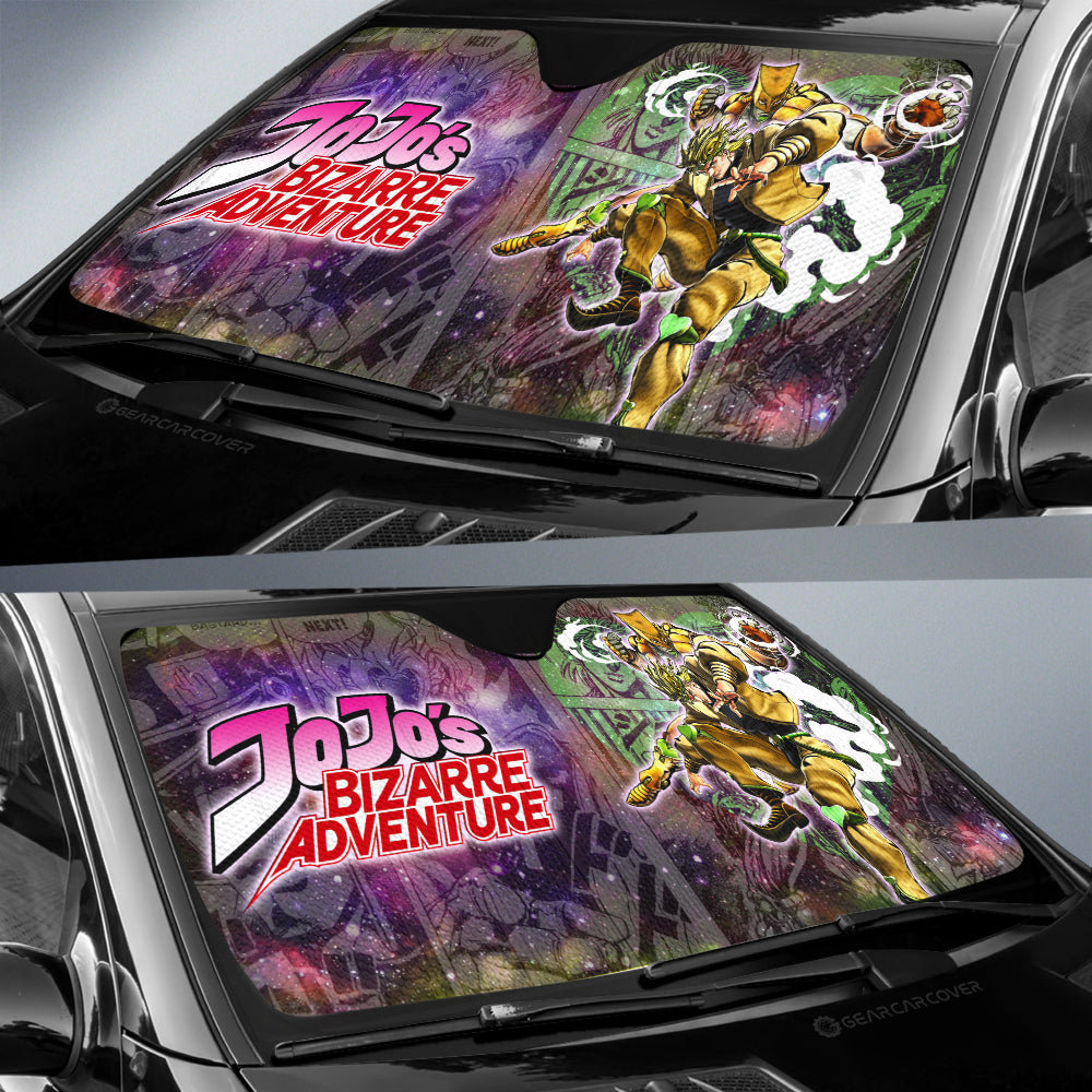 Dio Brando Car Sunshade Custom JJBA Car Accessories Galaxy Style - Gearcarcover - 2