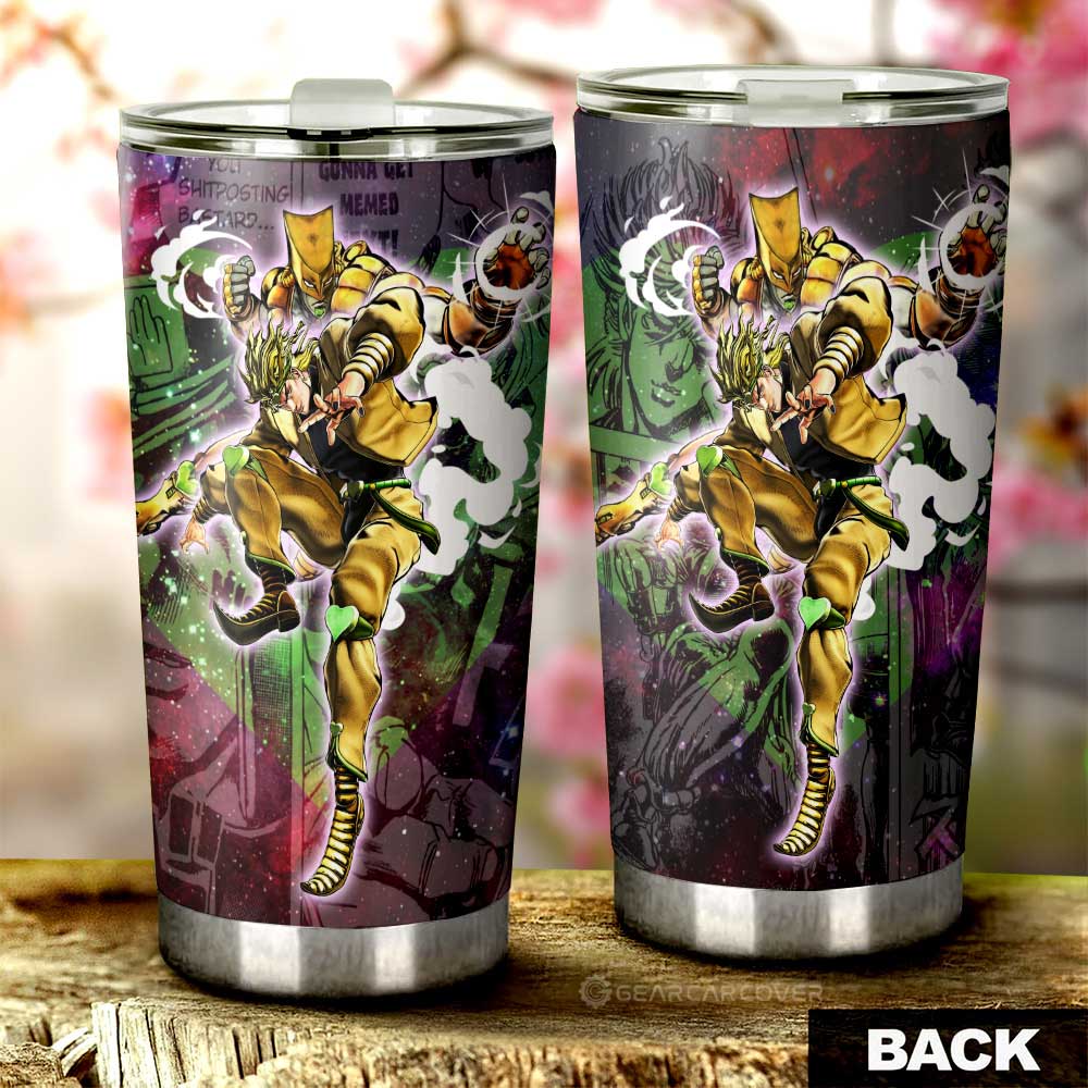 Dio Brando Tumbler Cup Custom JJBA Car Accessories Galaxy Style - Gearcarcover - 3