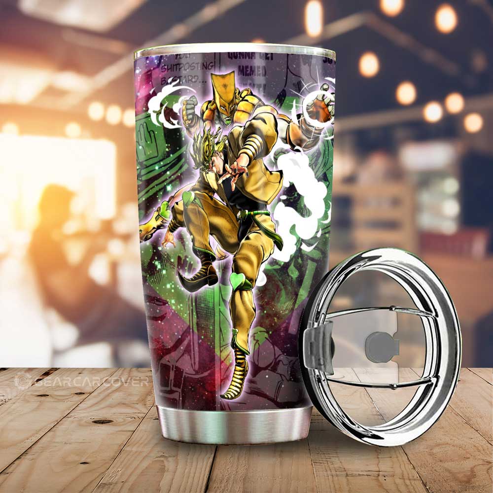 Dio Brando Tumbler Cup Custom JJBA Car Accessories Galaxy Style - Gearcarcover - 1