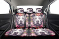 Dog Pitbull Floral Car Back Seat Cover Custom Car Accessories - Gearcarcover - 2