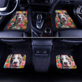 Dog Pitbull Floral Car Floor Mats Custom Car Accessories - Gearcarcover - 2