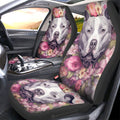 Dog Pitbull Floral Car Seat Covers Custom Car Accessories - Gearcarcover - 1