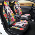 Dog Pitbull Floral Car Seat Covers Custom Car Accessories - Gearcarcover - 2