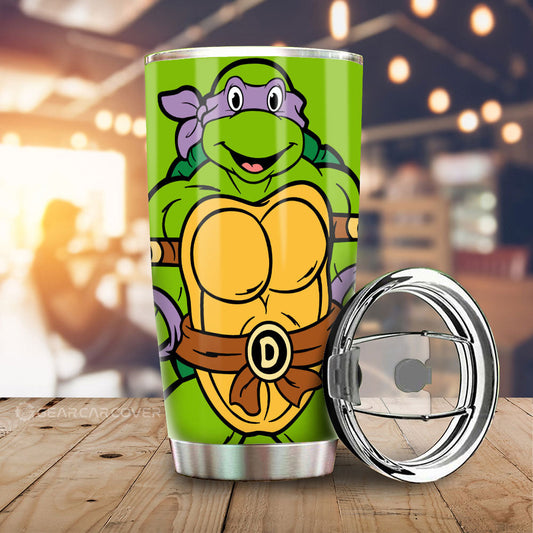 Donatello Tumbler Cup Custom Ninja Turtle Car Accessories - Gearcarcover - 2