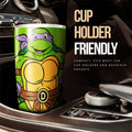Donatello Tumbler Cup Custom Ninja Turtle Car Accessories - Gearcarcover - 3