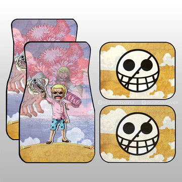 Donquixote Doflamingo Car Floor Mats Custom Map Car Accessories - Gearcarcover - 1