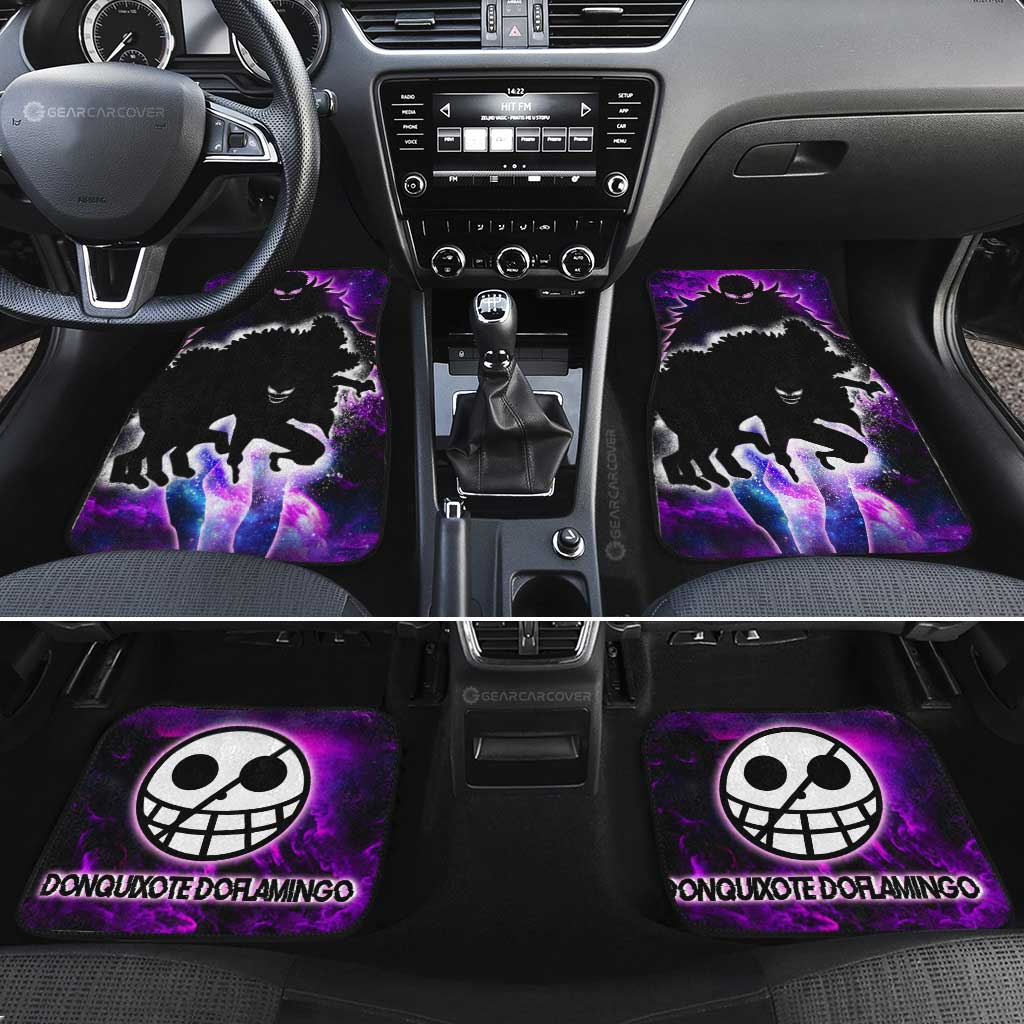 Donquixote Doflamingo Car Floor Mats Custom Silhouette Style - Gearcarcover - 2