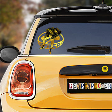Donquixote Doflamingo Car Sticker Custom Gold Silhouette Style - Gearcarcover - 1