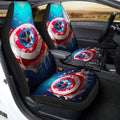 Donuts Car Seat Covers Custom Captain America Car Accessories - Gearcarcover - 2
