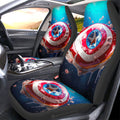 Donuts Car Seat Covers Custom Captain America Car Accessories - Gearcarcover - 1