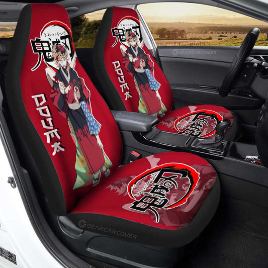 Douma Car Seat Covers Custom Demon Slayer Anime Car Accessories - Gearcarcover - 2