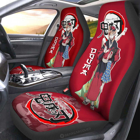 Douma Car Seat Covers Custom Demon Slayer Anime Car Accessories - Gearcarcover - 1