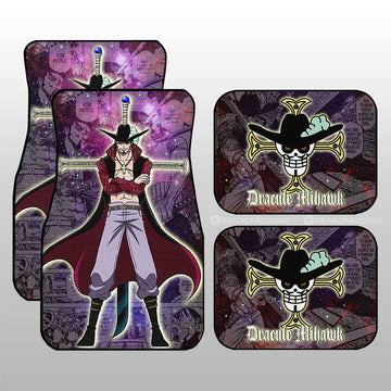 Dracule Mihawk Car Floor Mats Custom Car Accessories Manga Galaxy Style - Gearcarcover - 1