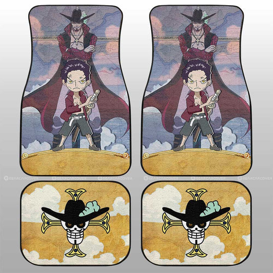 Dracule Mihawk Car Floor Mats Custom Map Car Accessories For Fans - Gearcarcover - 2