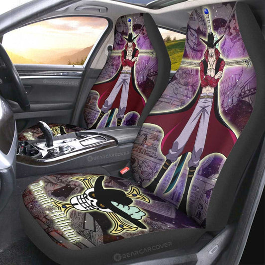 Dracule Mihawk Car Seat Covers Custom Car Accessories Manga Galaxy Style - Gearcarcover - 2