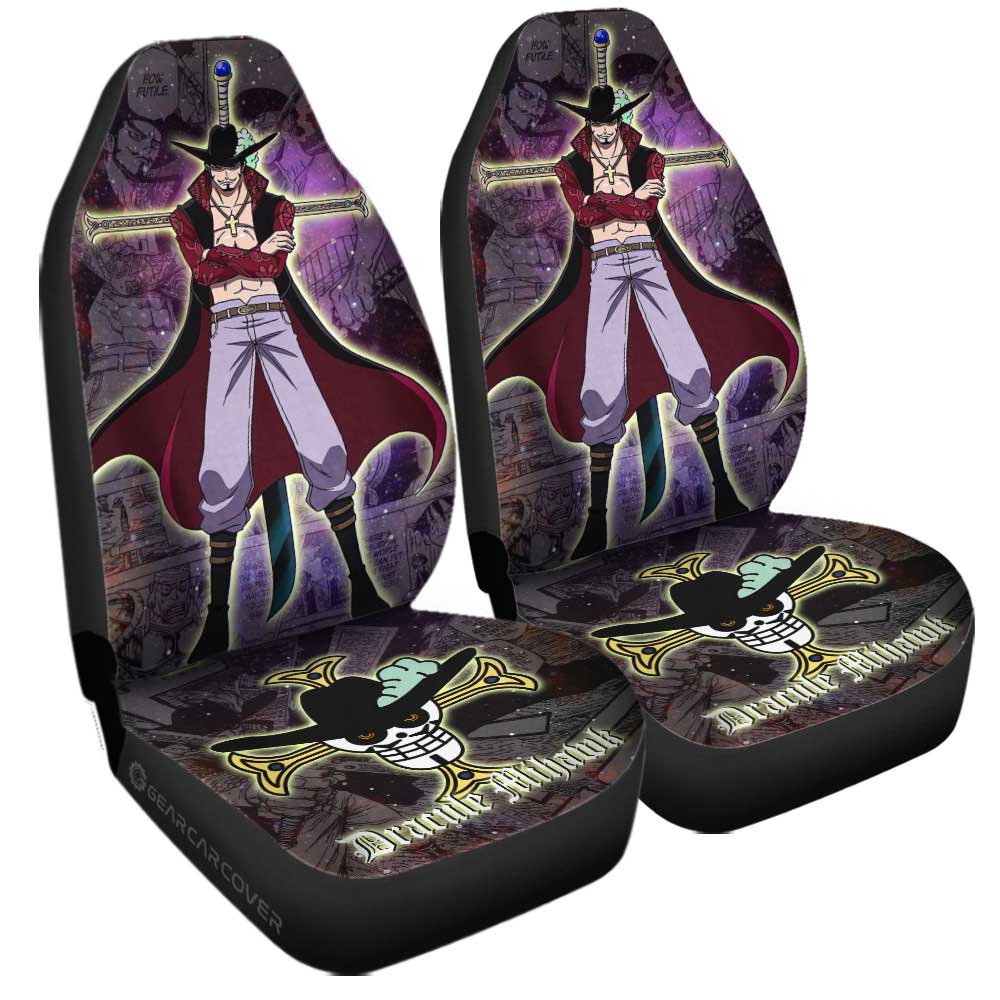 Dracule Mihawk Car Seat Covers Custom Car Accessories Manga Galaxy Style - Gearcarcover - 3