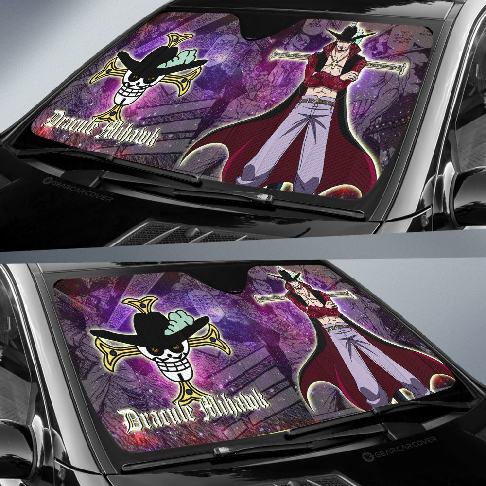 Dracule Mihawk Car Sunshade Custom Car Accessories Manga Galaxy Style - Gearcarcover - 2