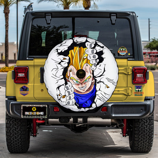 Dragon Ball Spare Tire Cover Vegeta With Camera Hole - Gearcarcover - 2