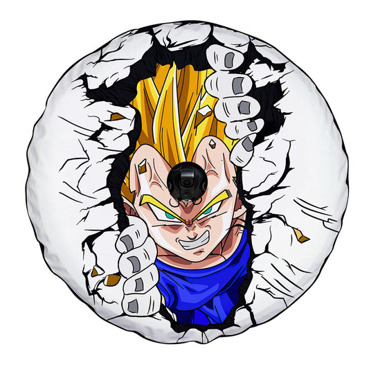 Dragon Ball Spare Tire Cover Vegeta With Camera Hole - Gearcarcover - 1
