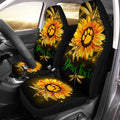 Dragonfly Car Seat Covers Personalized Sunflower Paws Car Accessories - Gearcarcover - 1
