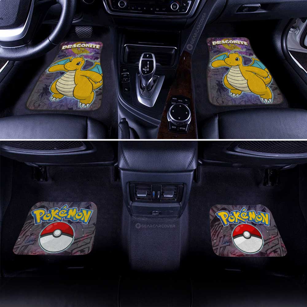 Dragonite Car Floor Mats Custom Anime Galaxy Manga Style - Gearcarcover - 3