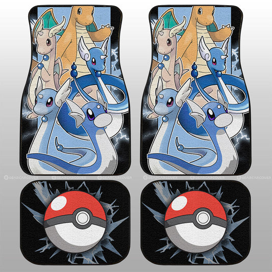 Dragonite Car Floor Mats Custom Car Accessories For Fans - Gearcarcover - 1