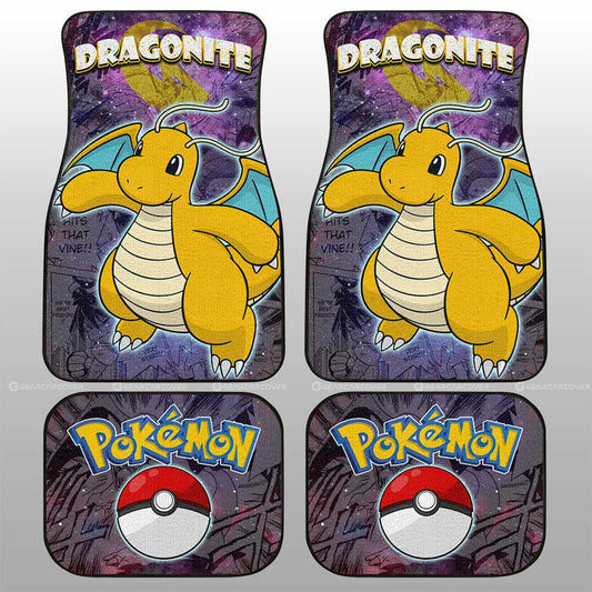 Dragonite Car Floor Mats Custom Galaxy Manga Style - Gearcarcover - 2