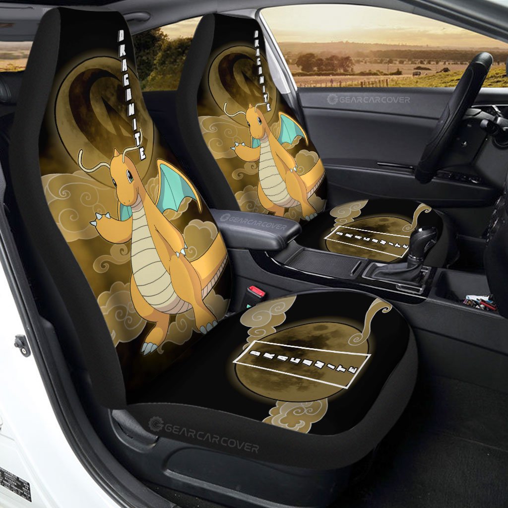 Dragonite Car Seat Covers Custom Anime Car Accessories For Anime Fans - Gearcarcover - 1