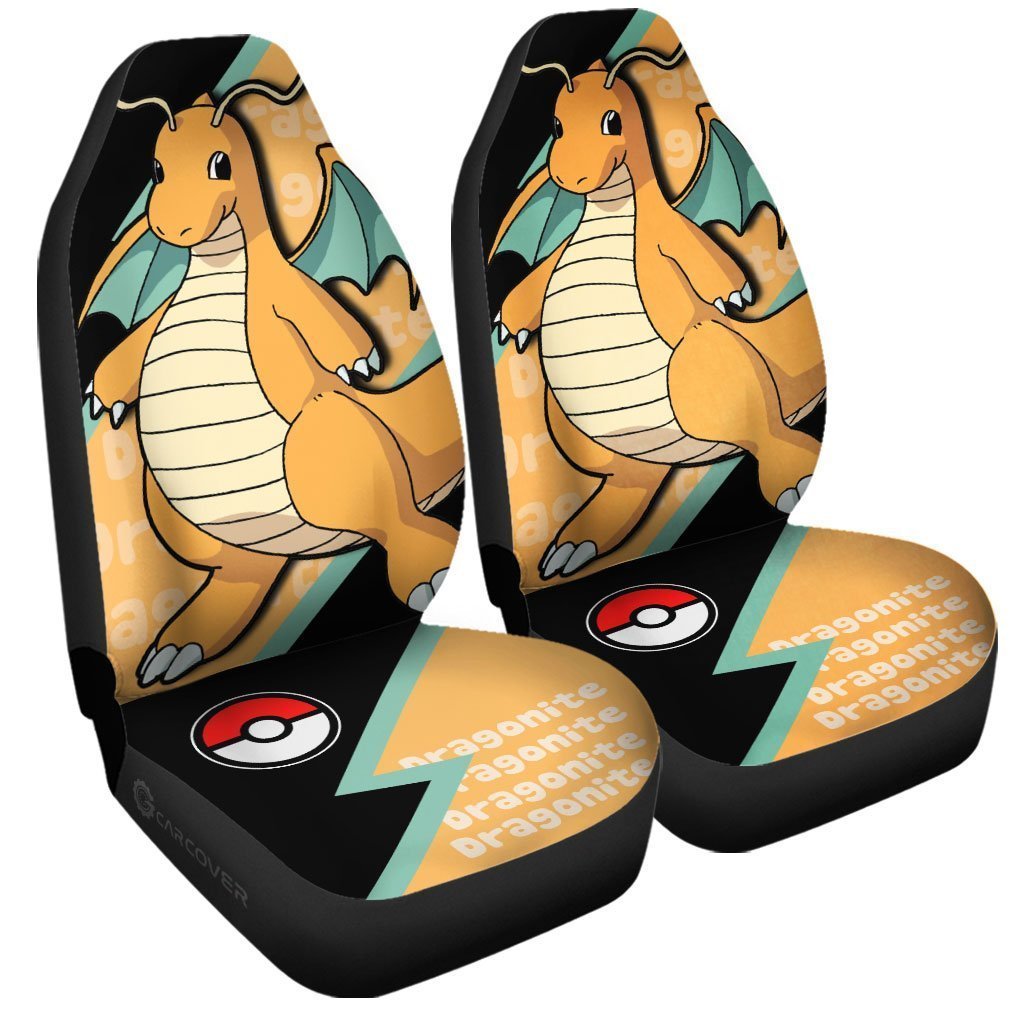 Dragonite Car Seat Covers Custom Anime Car Accessories - Gearcarcover - 3