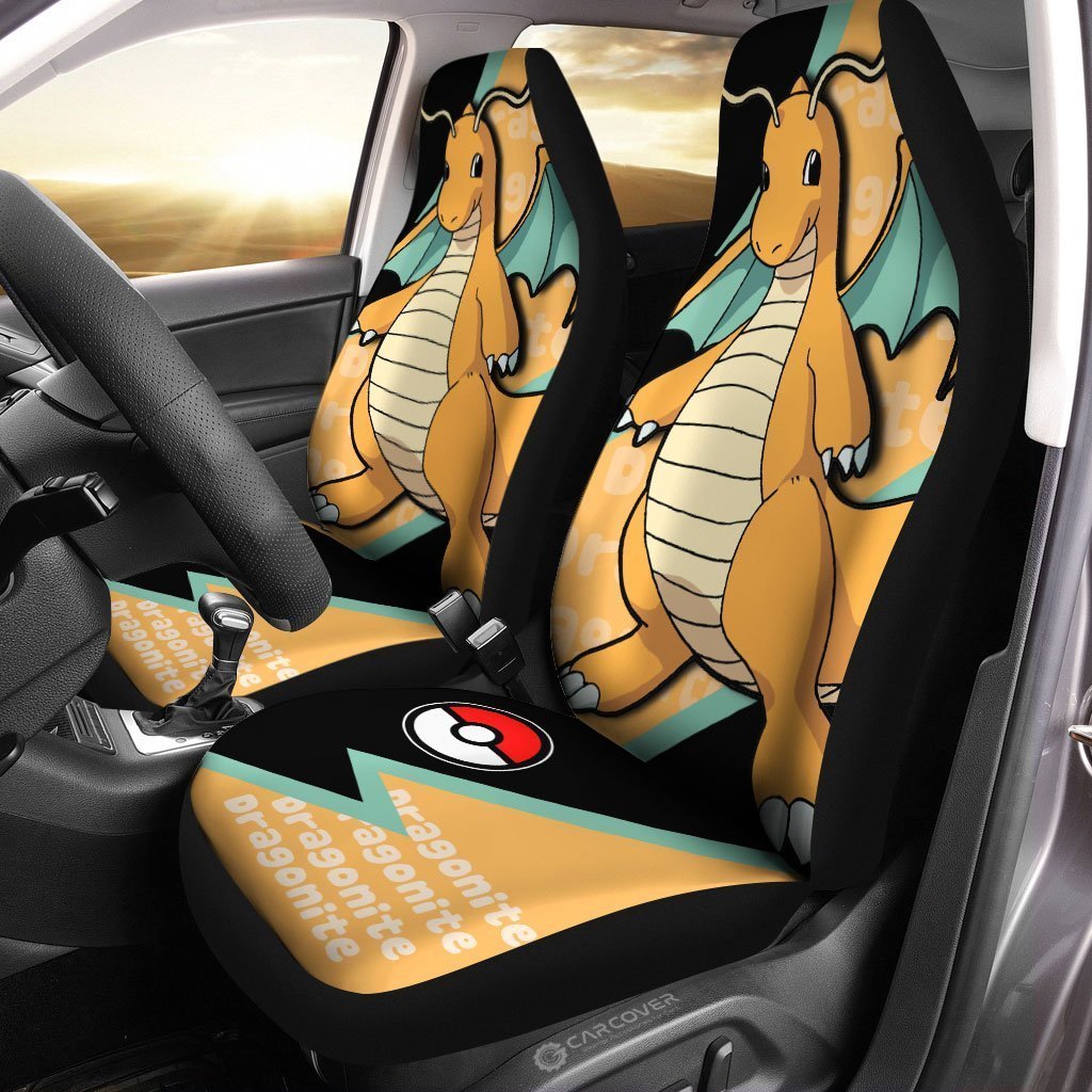 Dragonite Car Seat Covers Custom Anime Car Accessories - Gearcarcover - 2