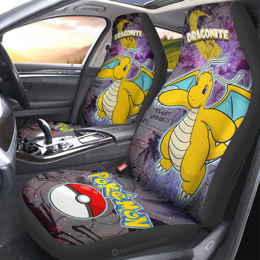 Dragonite Car Seat Covers Custom Anime Galaxy Manga Style - Gearcarcover - 2