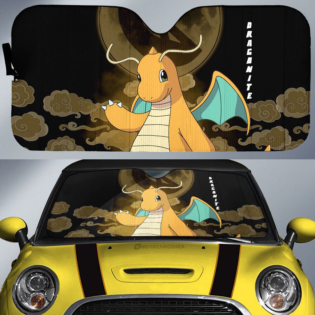 Dragonite Car Sunshade Custom Anime Car Accessories - Gearcarcover - 1