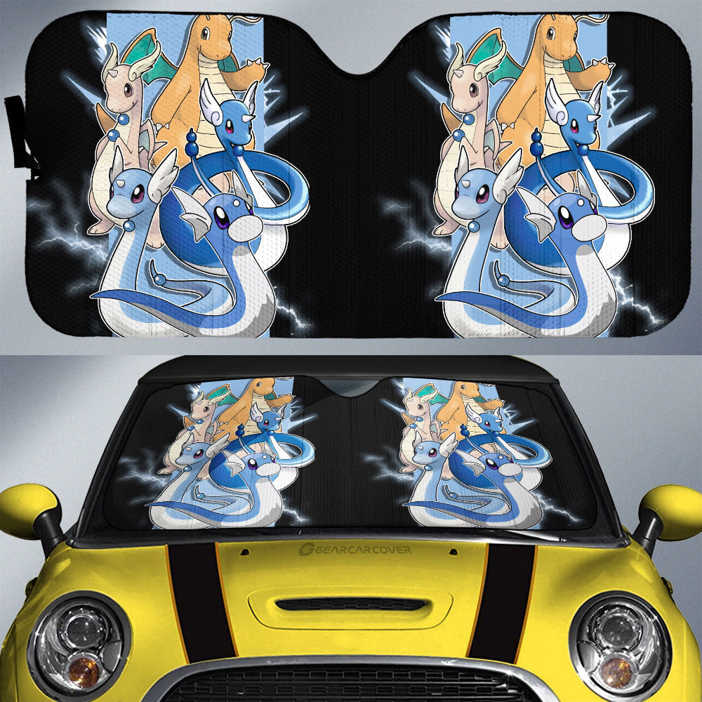 Dragonite Car Sunshade Custom Car Accessories For Fans - Gearcarcover - 1