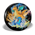 Dragonite Evolution Spare Tire Cover Custom Anime - Gearcarcover - 3