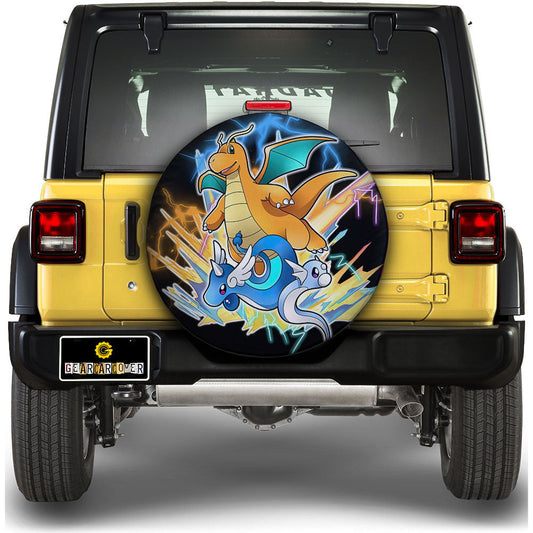 Dragonite Evolution Spare Tire Cover Custom Anime - Gearcarcover - 1