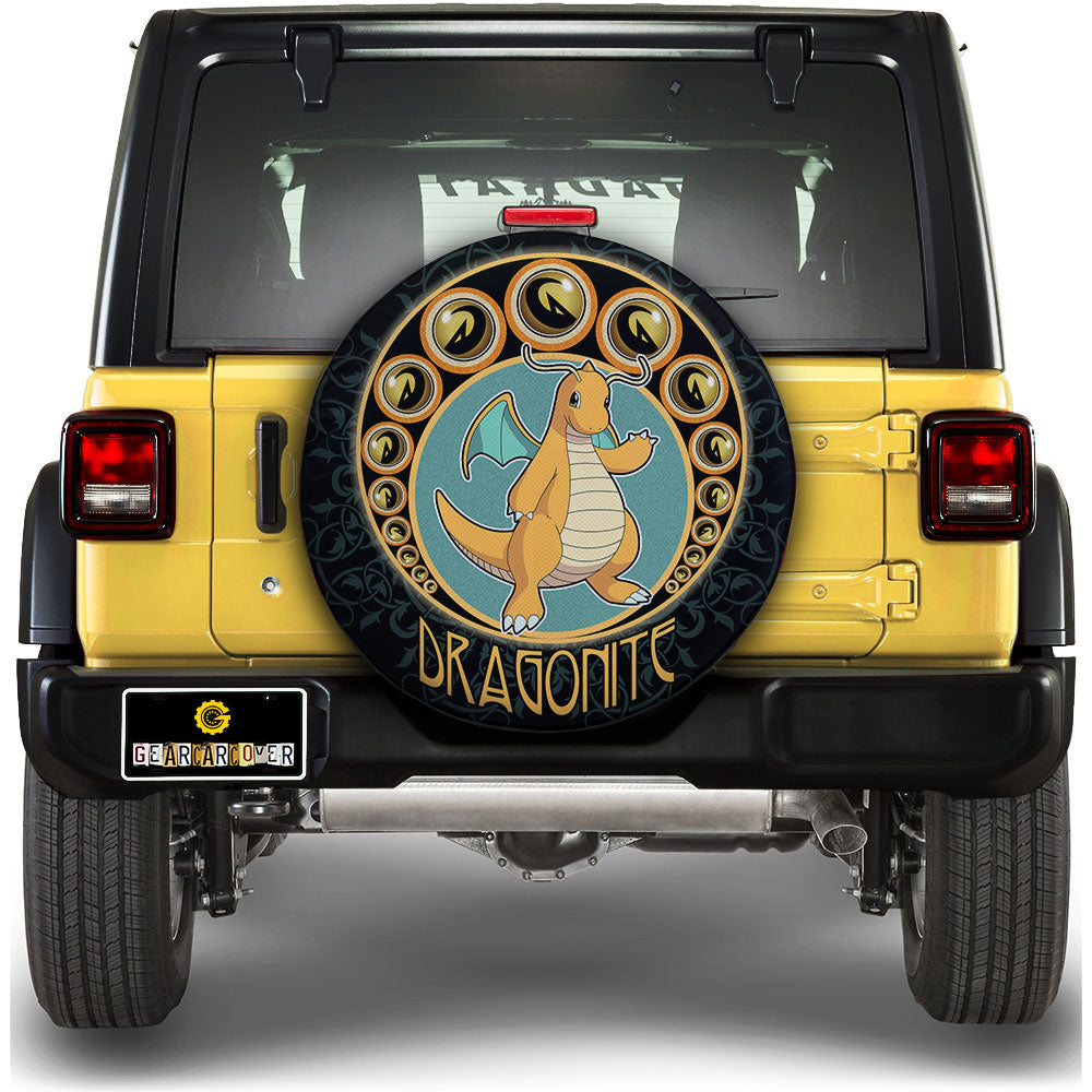Dragonite Spare Tire Cover Custom Anime For Fans - Gearcarcover - 1