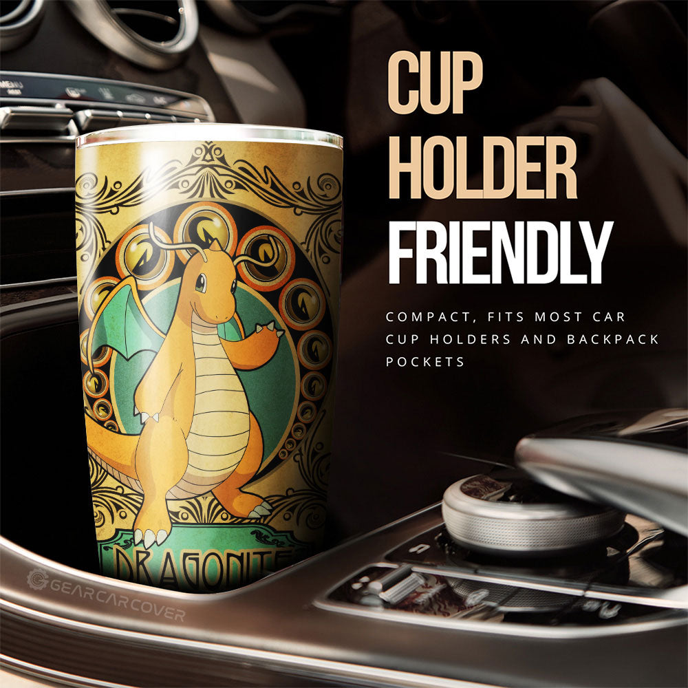 Dragonite Tumbler Cup Custom Car Interior Accessories - Gearcarcover - 3