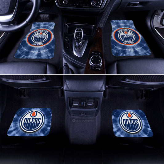 Edmonton Oilers Car Floor Mats Custom Tie Dye Car Accessories - Gearcarcover - 2