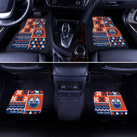 Edmonton Oilers Car Floor Mats Custom Ugly Style Car Accessories - Gearcarcover - 2