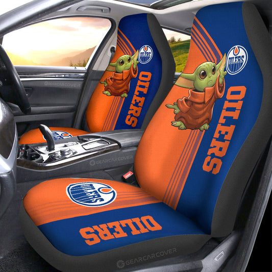 Edmonton Oilers Car Seat Covers Baby Yoda Car Accessories - Gearcarcover - 1