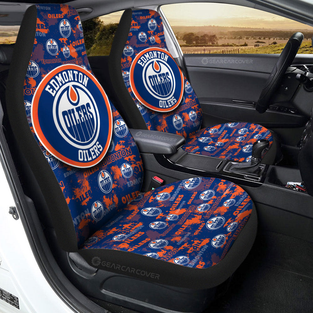 Edmonton Oilers Car Seat Covers Custom Car Accessories - Gearcarcover - 2