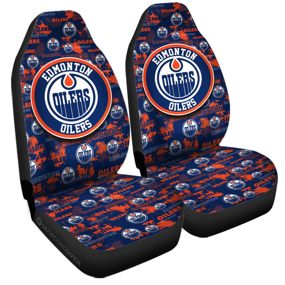 Edmonton Oilers Car Seat Covers Custom Car Accessories - Gearcarcover - 3