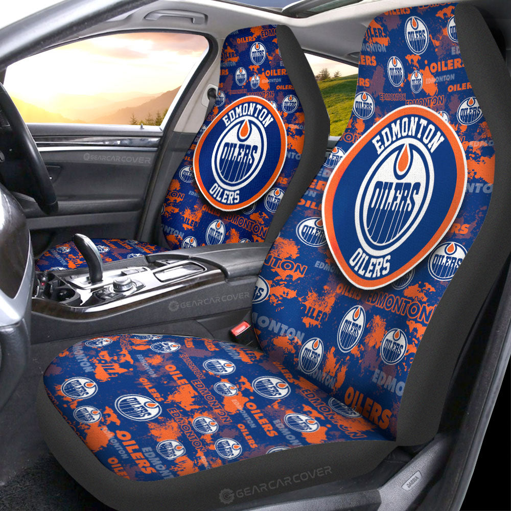 Edmonton Oilers Car Seat Covers Custom Car Accessories - Gearcarcover - 1