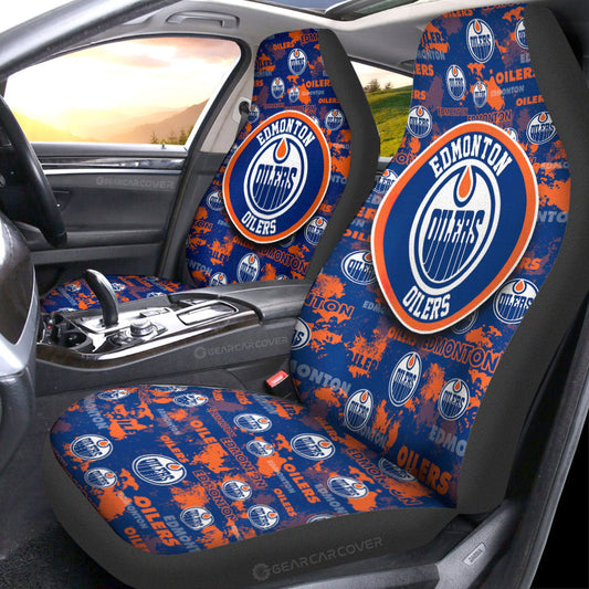 Edmonton Oilers Car Seat Covers Custom Car Accessories - Gearcarcover - 1