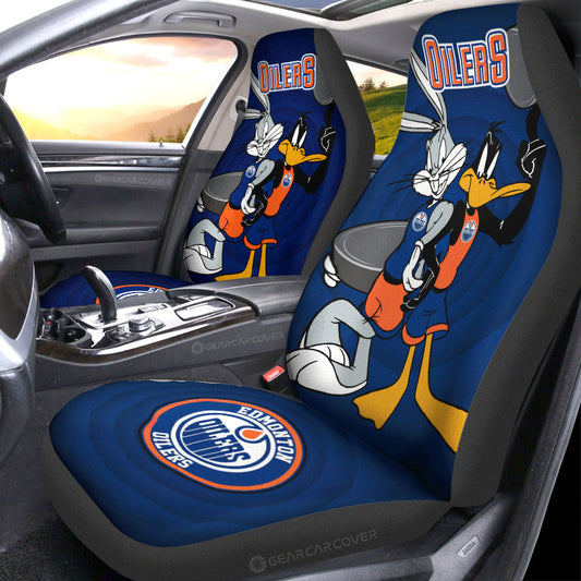 Edmonton Oilers Car Seat Covers Custom Car Accessories - Gearcarcover - 1