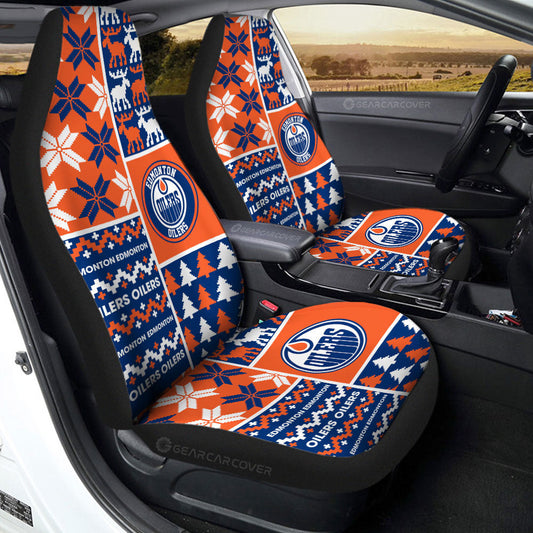 Edmonton Oilers Car Seat Covers Custom Ugly Style Car Accessories - Gearcarcover - 2
