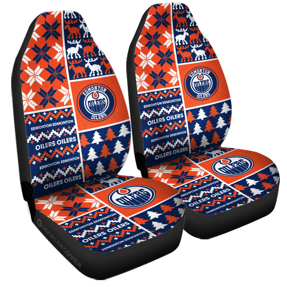 Edmonton Oilers Car Seat Covers Custom Ugly Style Car Accessories - Gearcarcover - 3