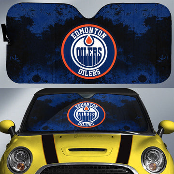 Edmonton Oilers Car Sunshade Custom Car Accessories - Gearcarcover - 1