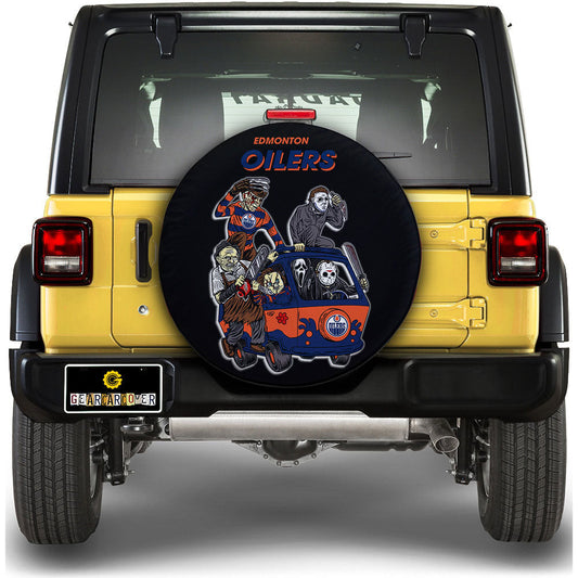 Edmonton Oilers Spare Tire Covers Horror Characters Car Accessories - Gearcarcover - 1