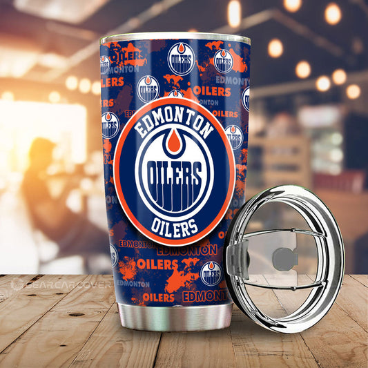 Edmonton Oilers Tumbler Cup Custom Car Accessories - Gearcarcover - 1